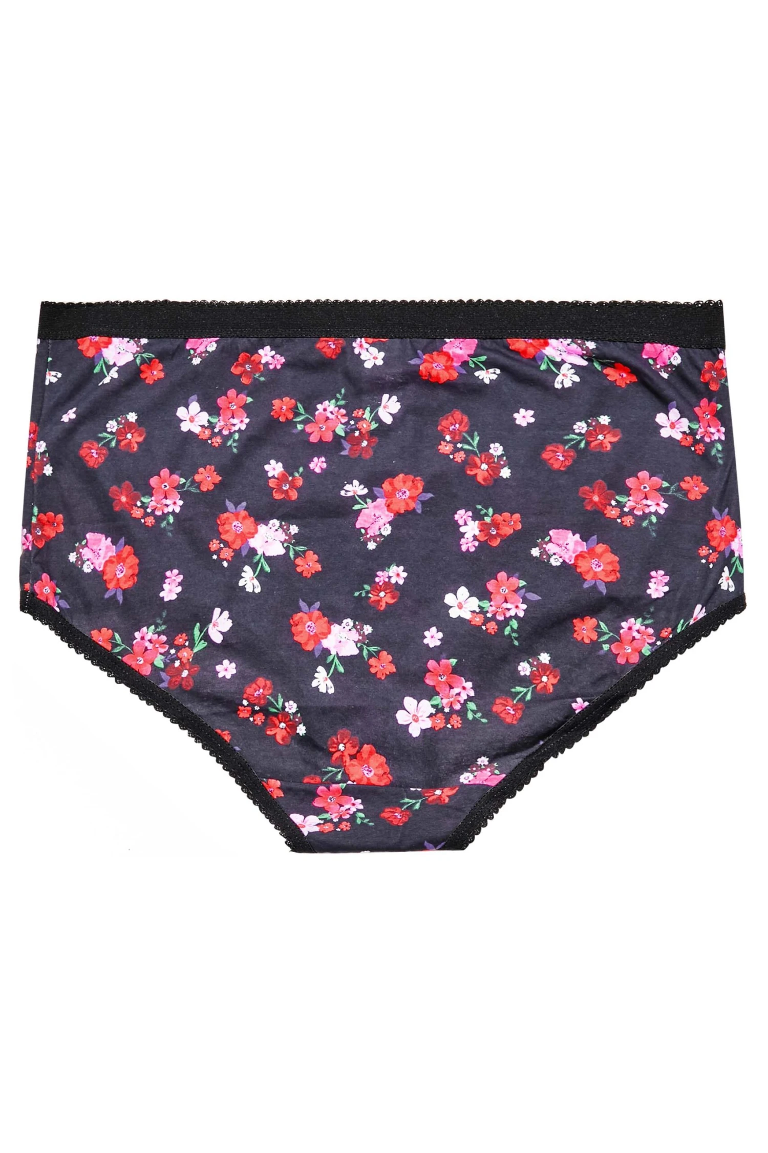 Lot De 5 Culottes Noires & Roses Floral Automne – Image 5