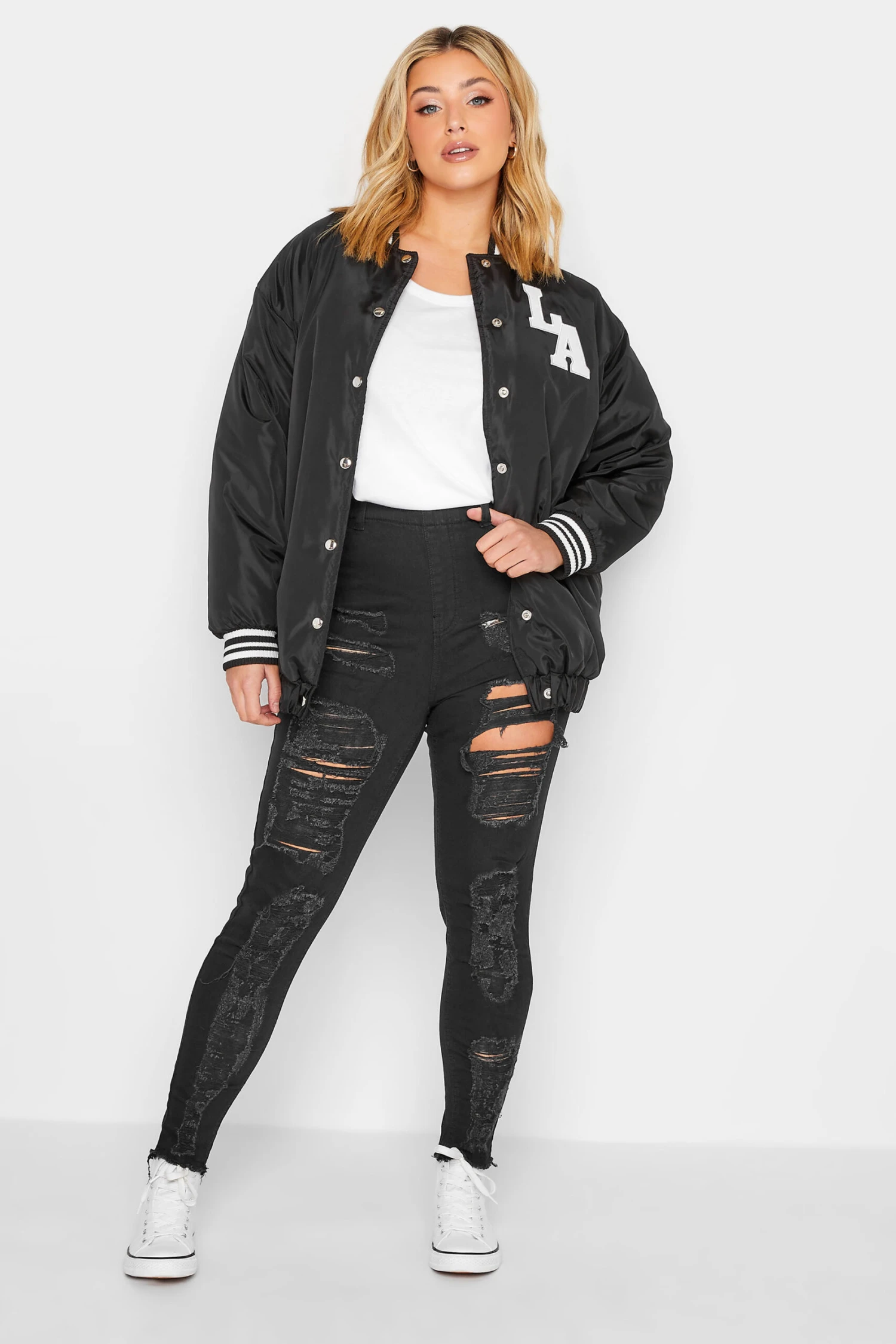 Jegging Noir GRACE Style Déchiré – Image 2