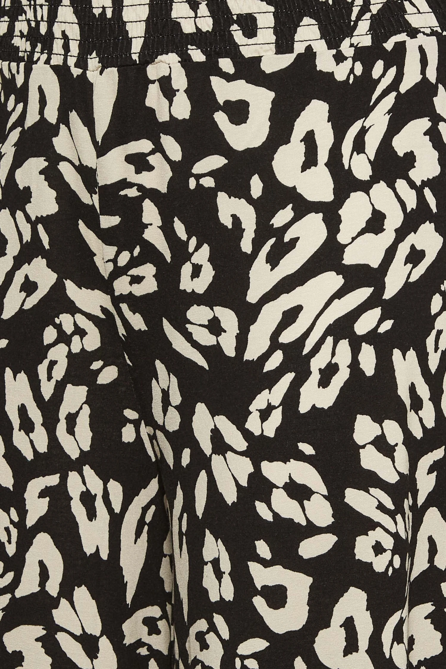 YOURS - Jupe-Culotte Noir & Beige LĂ©opard Fluide â Image 4